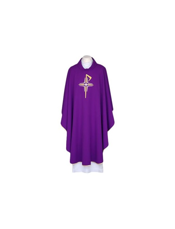 Casulă purpurie, cingul brodat - Crucile (108)