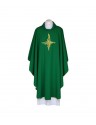 Green chasuble, embroidered belt - Cross (117)