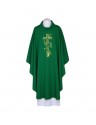 Green chasuble, embroidered belt - Cross, ears (121)