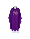 Purple chasuble, embroidered belt - Advent (122)
