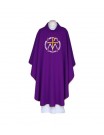 Purple chasuble, embroidered belt - Advent (122)