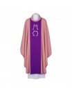 Pink chasuble, embroidered belt (123)