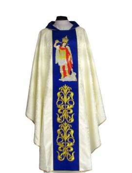 Embroidered chasuble, rosette - Archangel Michael of the Gargano Mountains (3)