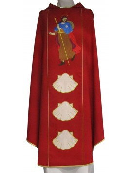 Crvena misnica, vezena - Sveti Jakov (2)