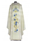 Marian chasuble with embroidered belt, rosette fabric (67)