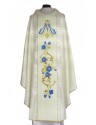 Marian chasuble with embroidered belt, rosette fabric (67)