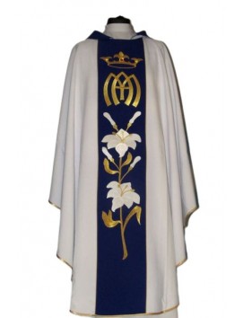 Chasuble mariale avec ceinture brodée (69)