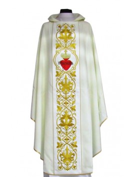 Casula riccamente ricamata - Cuore del Signore Gesù