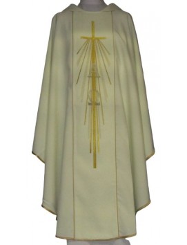 Alpha and Omega embroidered chasuble - liturgical colors (11)