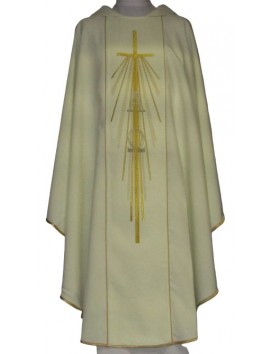 Casulă brodată Alpha și Omega - culori liturgice (11)