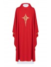 Chasuble embroidered with the symbol of the Cross - red (H2)