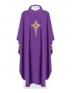 Chasuble embroidered with the symbol of the Cross - purple (H2)
