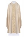 Embroidered chasuble with decorative belt - gold (H4)