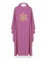 Besticktes Messgewand mit IHS-Symbol - rosa (H5)