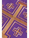 Embroidered chasuble Jerusalem Crosses - purple (H8)