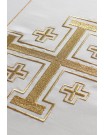 Embroidered chasuble Jerusalem Crosses - ecru (H8)