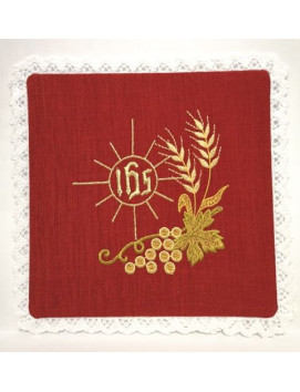 Cáliz rojo pall - IHS Embroidery