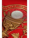Chasuble embroidered with the symbol of the Eucharistic chalice - red (H12)