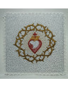 Chalice Pall - Sacred Heart Of Jesus With Crown of Thorns
