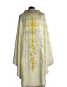 Wedding chasuble - color rosette cream