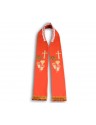 Embroidered priest's stole - red (10)