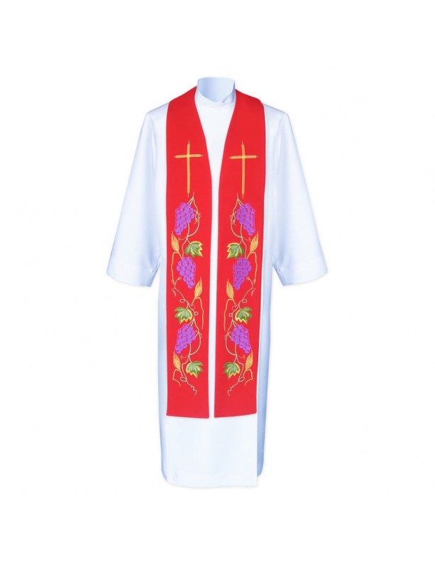 Embroidered priest's stole - consecration (1)
