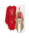 Chasuble with embroidered image - Saint Sebastian