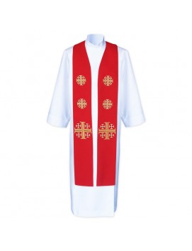 Priest's concelebration stole - Jerusalem Crosses (8)