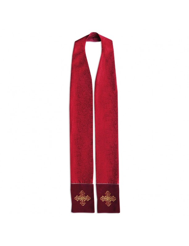 Étole du prêtre - tissu jacquard