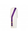 Deacon's stole purple - jacquard