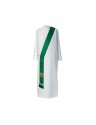Green deacon's stole - jacquard