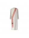 Deacon's stole pale pink - jacquard