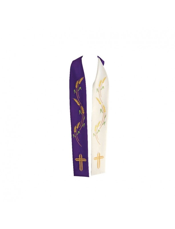 Estola sacerdotal doble cara - orejas, cruz