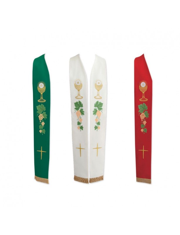 Eucharistic priest's stole - 3 colors
