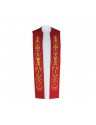 Cotton priest's stole - gold embroidery