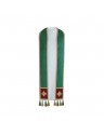 Priest's stole with tangs, velvet stripes (green)