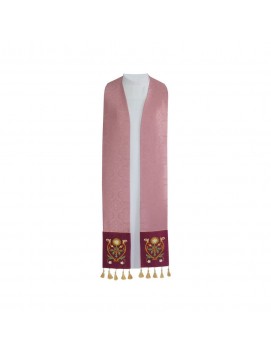Priesterstola mit Sprossen, Jacquard (2 Farben)