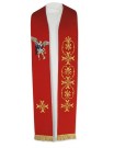 Embroidered red stole Archangel Michael