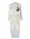Embroidered stole with image of St. Joseph (3)