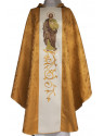 Embroidered chasuble with St. Joseph - rosette