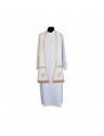 Roman stole with gold ribbons, jacquard material (1)