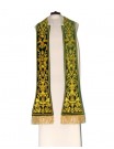 Embroidered Roman stole - material velvet - liturgical colors