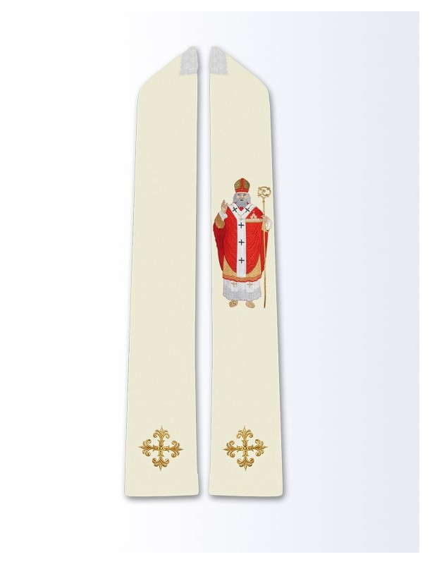 Estola con la imagen de San Nicolás.