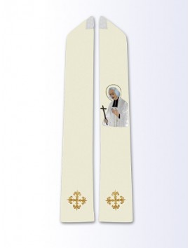 Stole with image of St. John Mary Vianney
