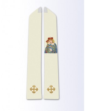 Étole avec l'image de Notre-Dame du Calvaire
