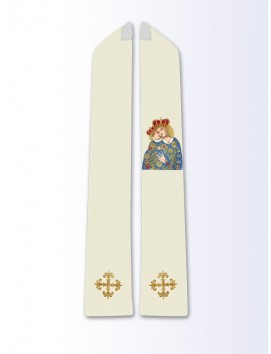 Stole with image of Our Lady of Calvary