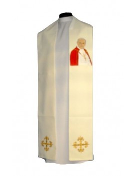 Estola con imagen de San Juan Pablo II