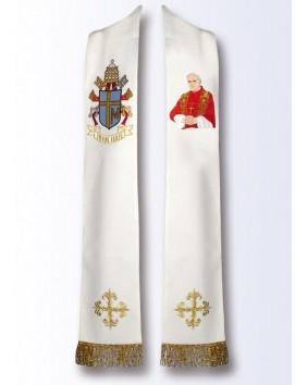Štóla s obrázkom sv. Jána Pavla II. (B)