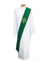 Deacon's stole two-color IHS