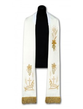 Embroidered priest's stole with IHS (95)